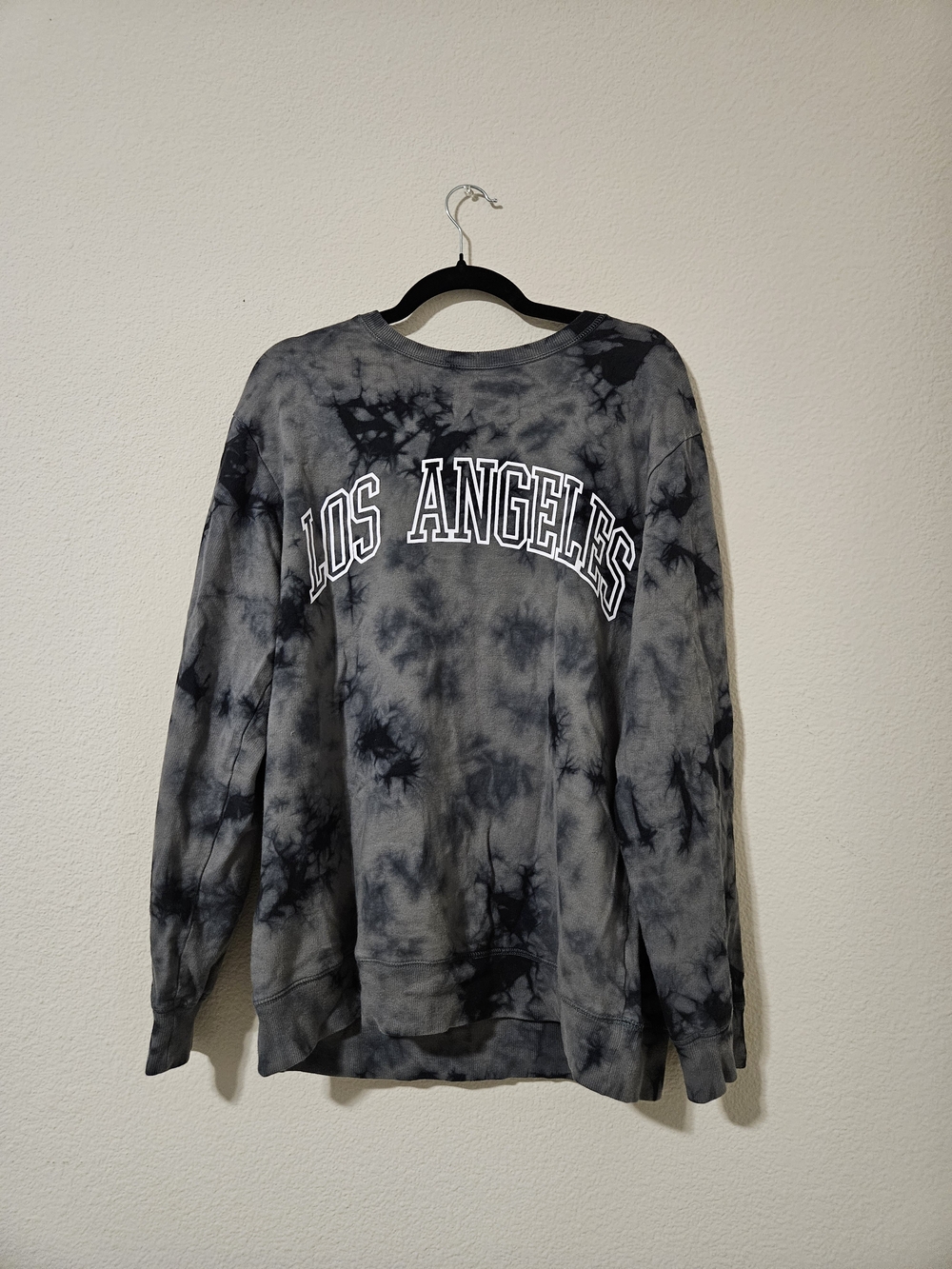 Original Use Los Angeles Tie-Dye Crewneck - Gray & Black